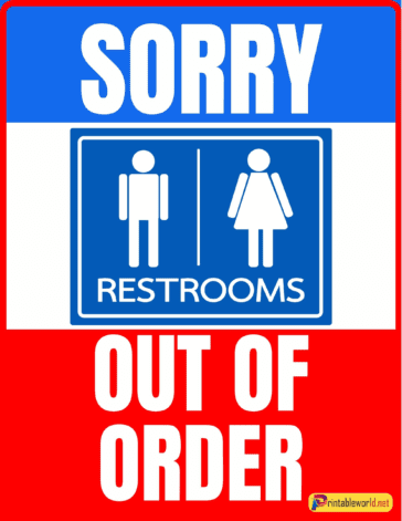 7+Printable Out Of Order Signs - Printable World