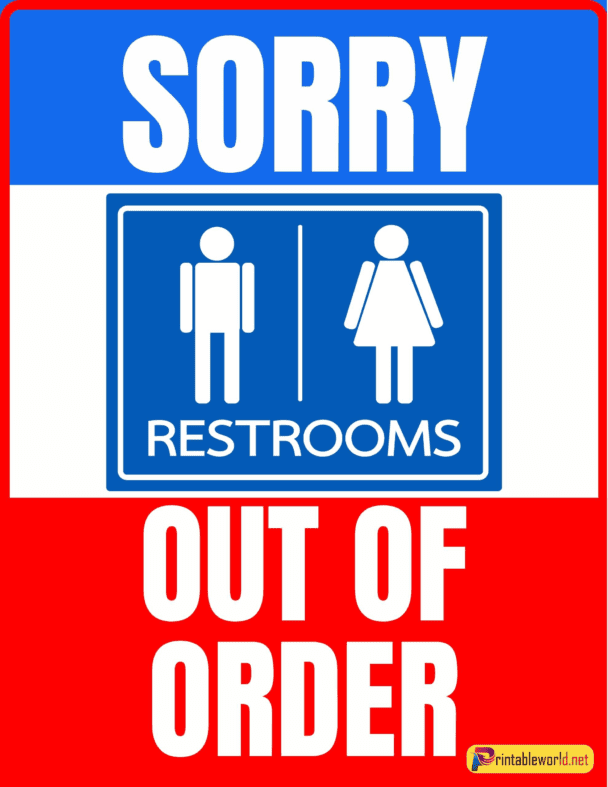 7+printable Out Of Order Signs - Printable World