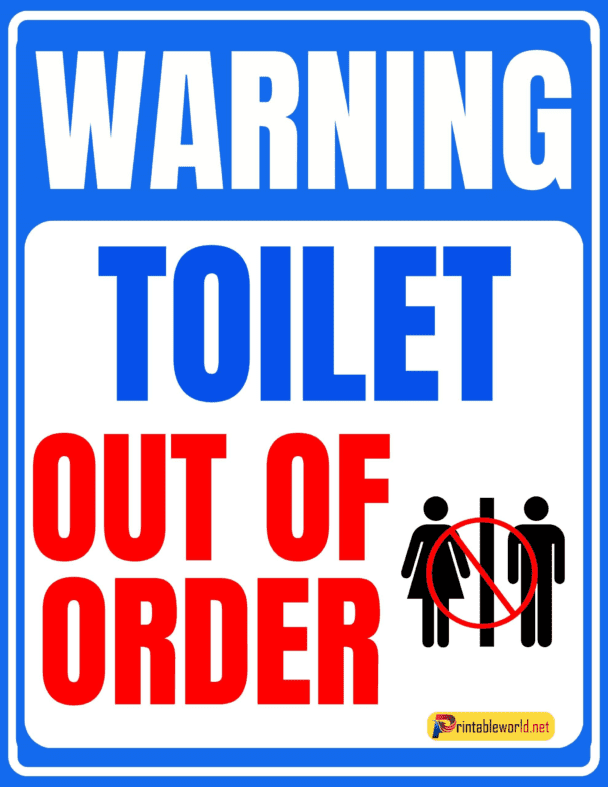 7+Printable Out Of Order Signs - Printable World