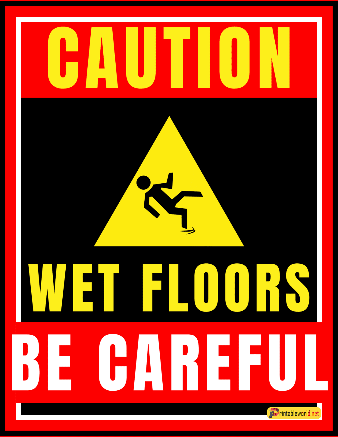 10+ Printable Wet Floor Signs - Printable World