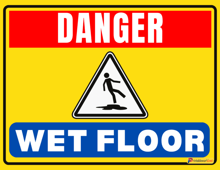 10+ Printable Wet Floor Signs - Printable World