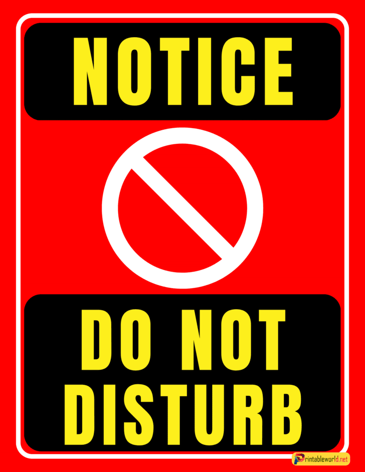 10+ Printable Do Not Disturb Sign - Printable World
