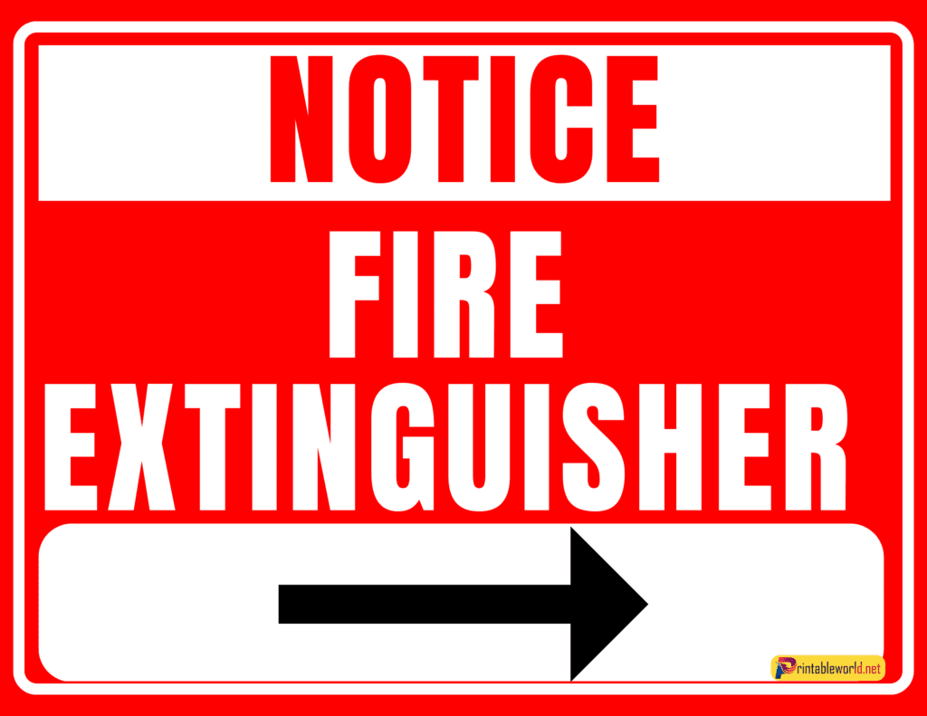 10+ Printable Fire Extinguisher Sign Printable World