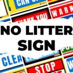 No Litter Sign