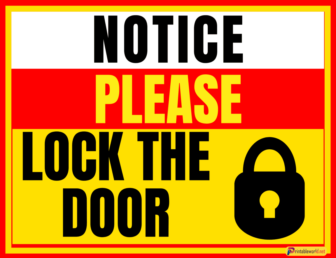 11+Printable Please Close the Door Sign - Printable World...