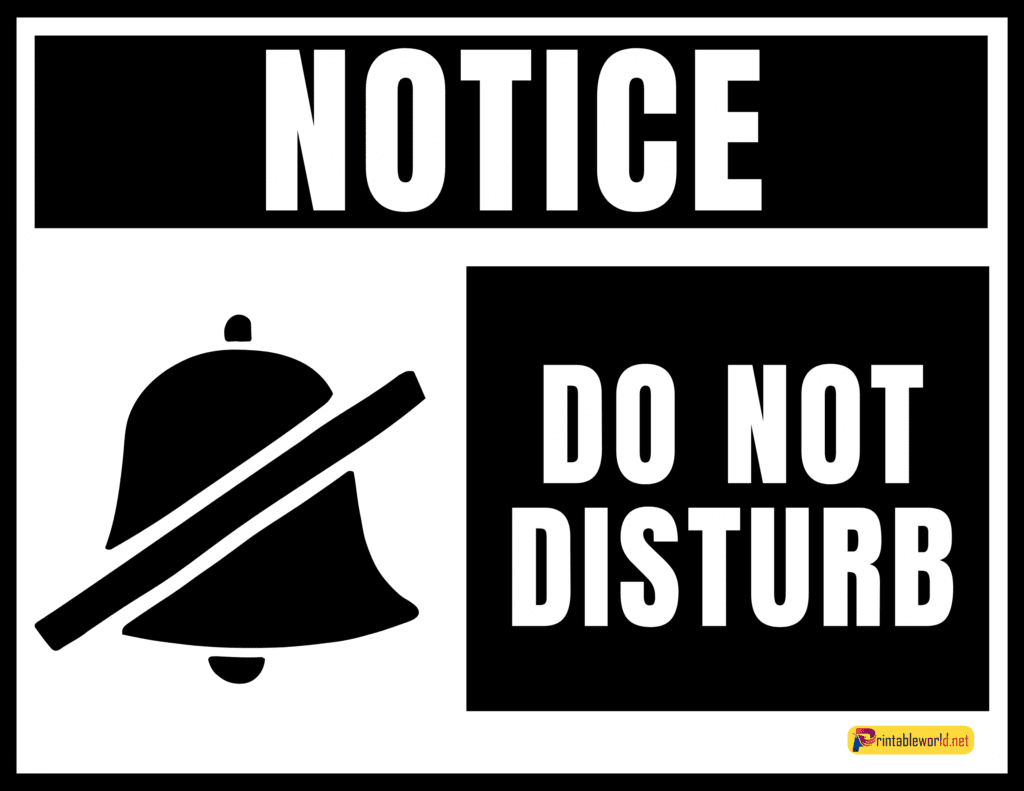 10+ Printable Do Not Disturb Sign - Printable World