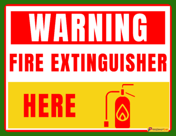 10+ Printable Fire Extinguisher Sign - Printable World