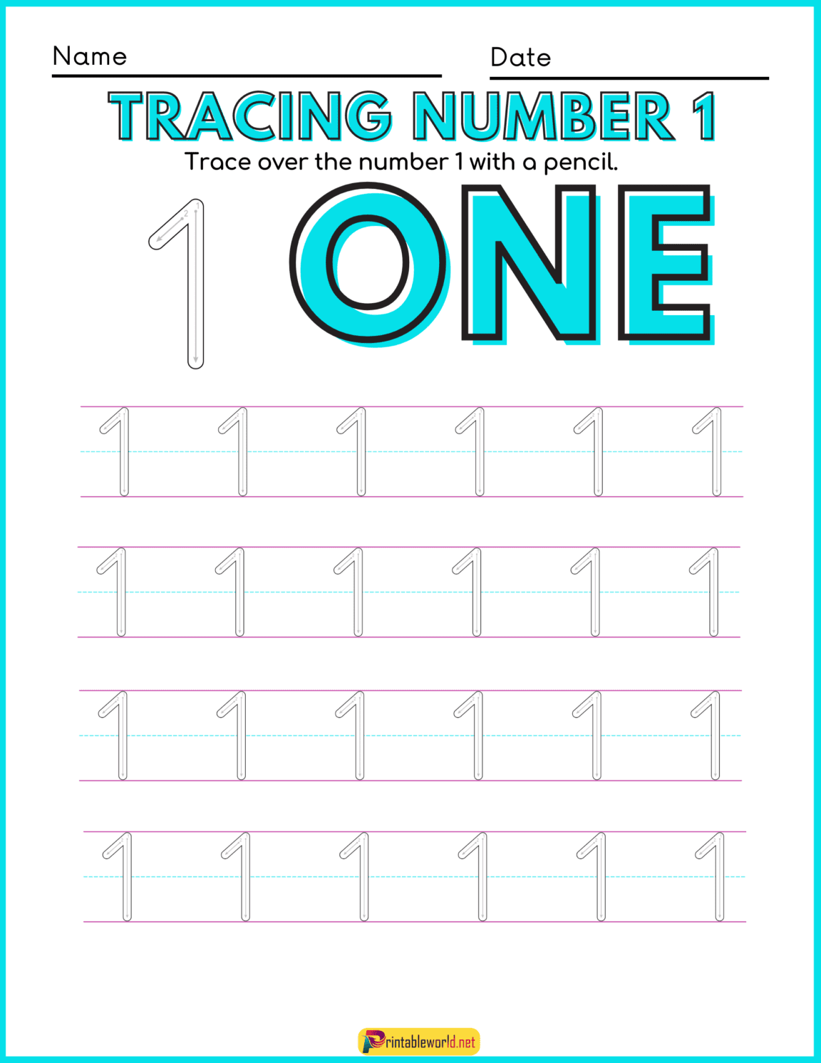 Tracing Number Worksheet: A Comprehensive Guide to Early Numeracy ...