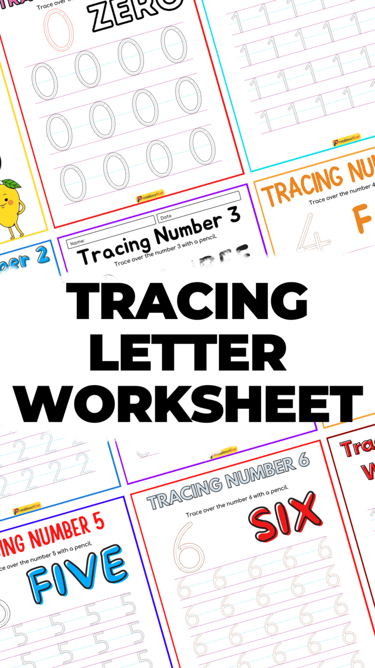 Tracing Numbers Worksheet