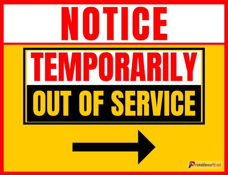 10+ Temporarily Closed Sign- Printable World